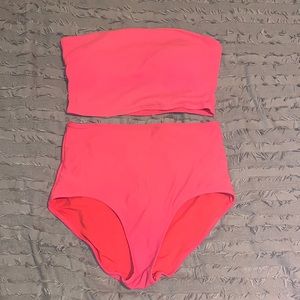 Aerie Neon Pink Two Piece